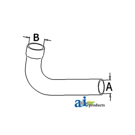 A & I Products Radiator Hose, Lower 11" x2" x2" A-70235356